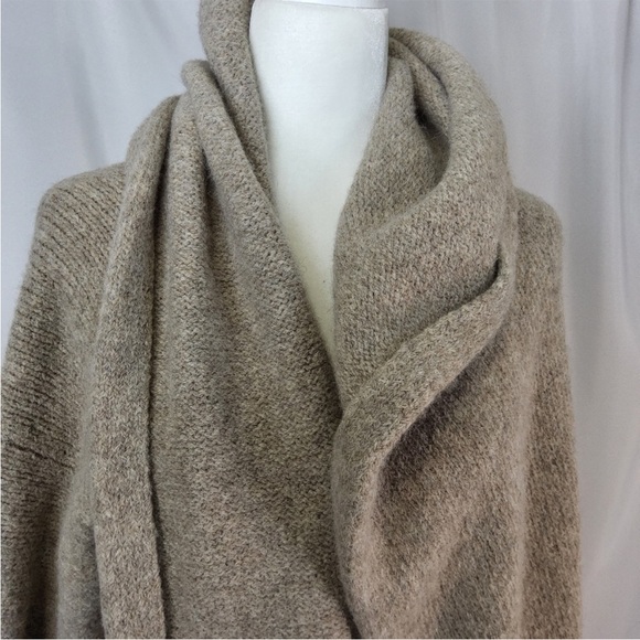 Peruvian Connection Hooded Kimono Sweater Medium/large Open Front - Picture 2 of 12